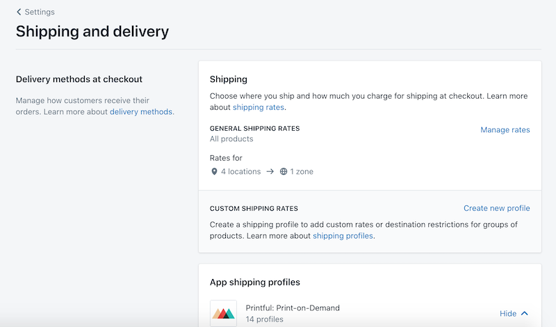 shipping and delivery
