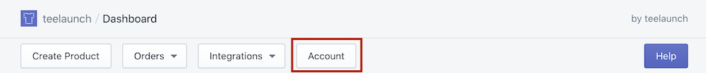 teelaunch account
