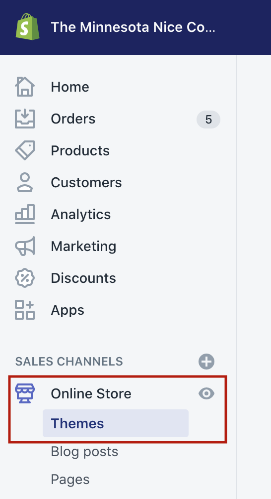 online store themes Shopify